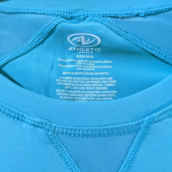 🩵 NEW ATHLETIC Aqua Top Size S - Picture 2 of 7